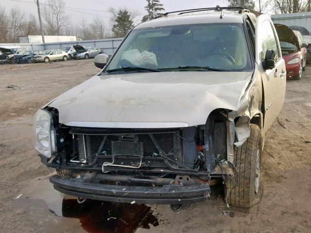 1GKFK13087J288302 - 2007 GMC YUKON BEIGE photo 9