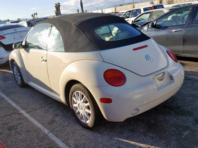 3VWCM31Y34M340881 - 2004 VOLKSWAGEN NEW BEETLE კრემისფერი ფოტო 3