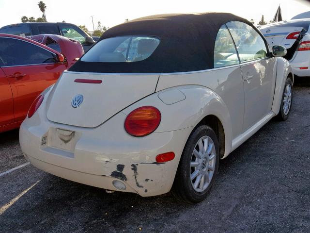 3VWCM31Y34M340881 - 2004 VOLKSWAGEN NEW BEETLE კრემისფერი ფოტო 4