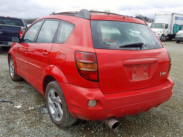 5Y2SL64844Z422664 - 2004 PONTIAC VIBE RED photo 3