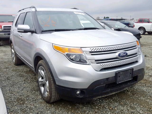 1FM5K8F86EGA70415 - 2014 FORD EXPLORER L SILVER photo 1