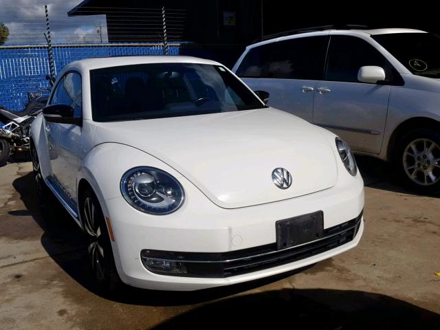 3VW4A7AT6CM637232 - 2012 VOLKSWAGEN BEETLE TUR WHITE photo 1