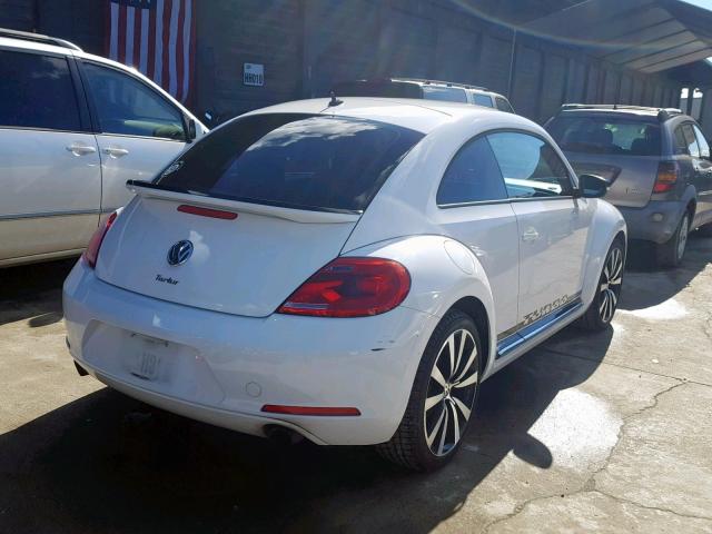 3VW4A7AT6CM637232 - 2012 VOLKSWAGEN BEETLE TUR WHITE photo 4