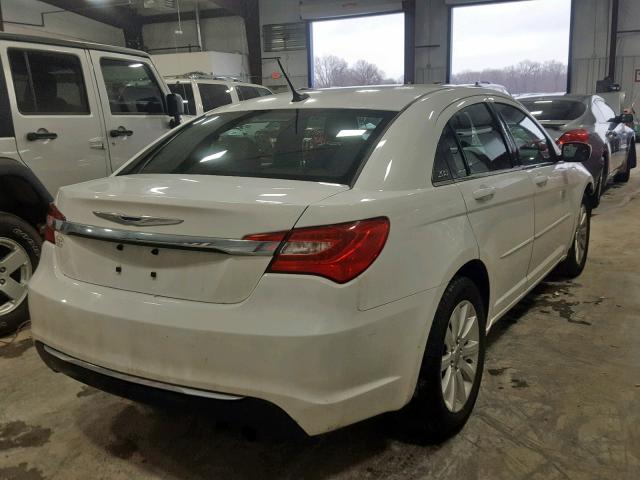 1C3CCBBB6DN696360 - 2013 CHRYSLER 200 TOURIN WHITE photo 4