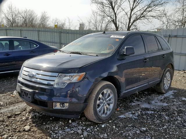 2FMDK3JC2ABA96487 - 2010 FORD EDGE SEL BLACK photo 2