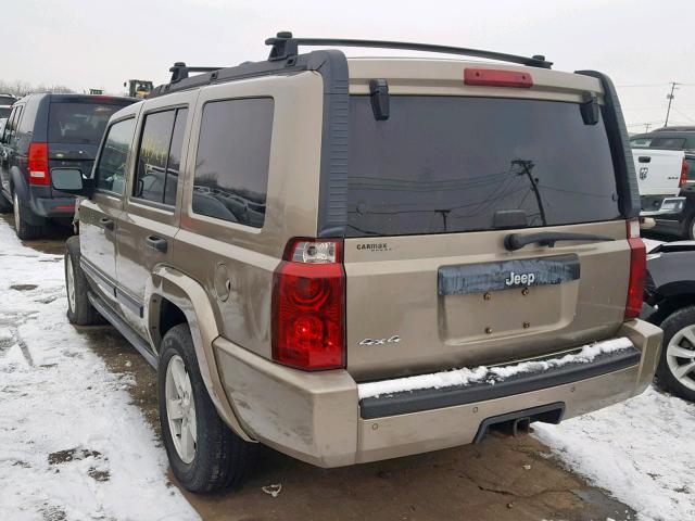 1J8HG48N46C202815 - 2006 JEEP COMMANDER TAN photo 3