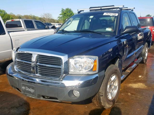 1D7HE48N15S223533 - 2005 DODGE DAKOTA QUA BLUE photo 2