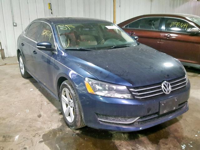 1VWBH7A35DC098527 - 2013 VOLKSWAGEN PASSAT SE BLUE photo 1