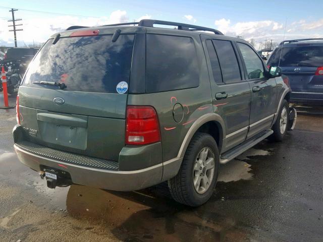 1FMZU74K83UA90328 - 2003 FORD EXPLORER E GREEN photo 4