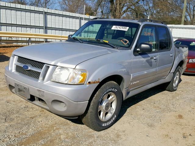 1FMZU77E81UB44486 - 2001 FORD EXPLORER S SILVER photo 2