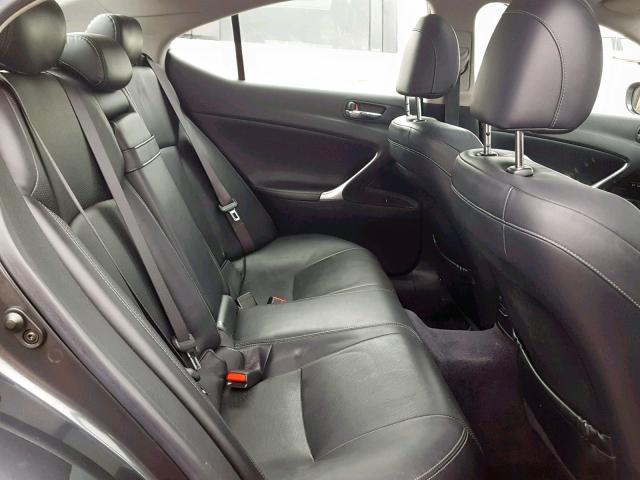 JTHCK262692031149 - 2009 LEXUS IS 250 GRAY photo 6