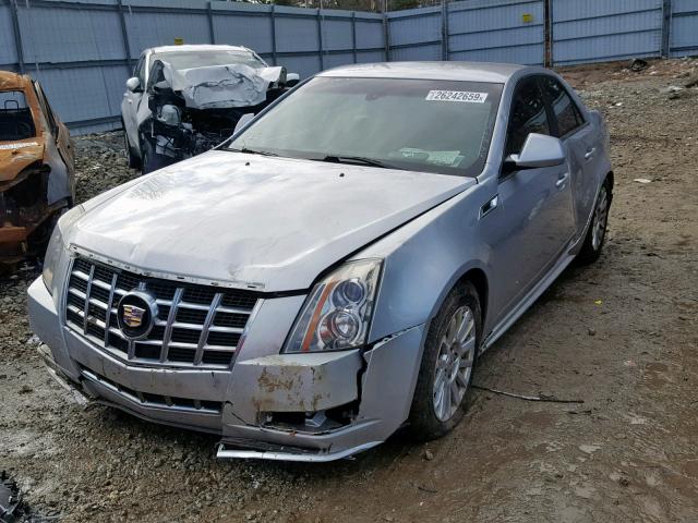 1G6DE5E57D0147235 - 2013 CADILLAC CTS LUXURY SILVER photo 2