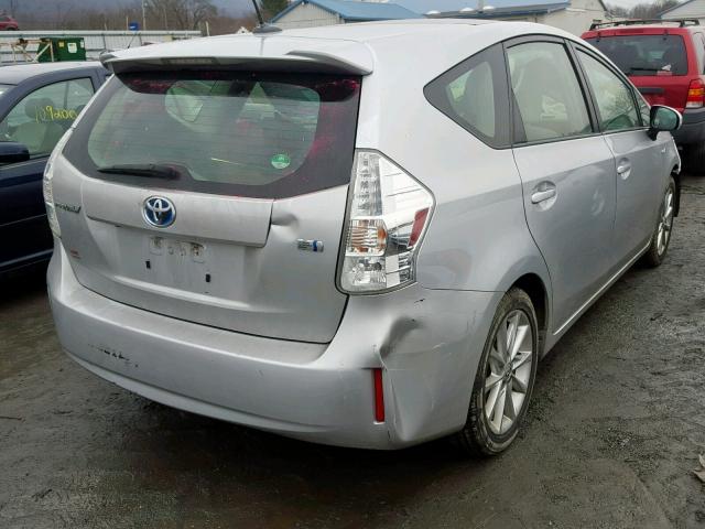 JTDZN3EU5C3031186 - 2012 TOYOTA PRIUS V SILVER photo 4