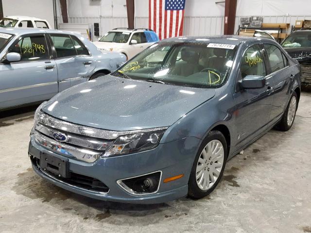 3FADP0L3XBR251216 - 2011 FORD FUSION HYB BLUE photo 2