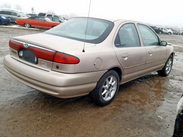 1FAFP6639WK273192 - 1998 FORD CONTOUR LX BEIGE photo 4