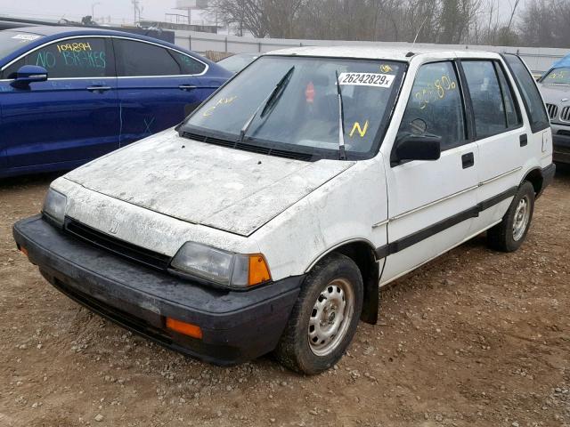 JHMAN7528GC009755 - 1986 HONDA CIVIC 1500 WHITE photo 2