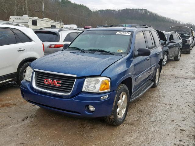 1GKDT13S352325009 - 2005 GMC ENVOY BLUE photo 2