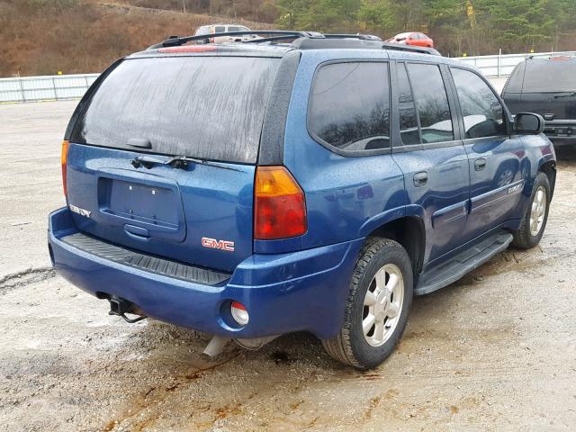 1GKDT13S352325009 - 2005 GMC ENVOY BLUE photo 4