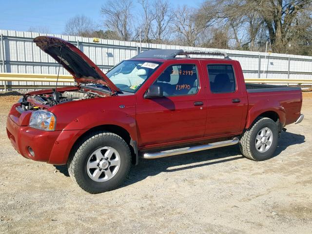 1N6MD27Y94C444525 - 2004 NISSAN FRONTIER C MAROON photo 9