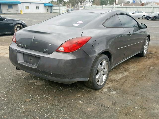 1G2ZH158864142929 - 2006 PONTIAC G6 GT GRAY photo 4