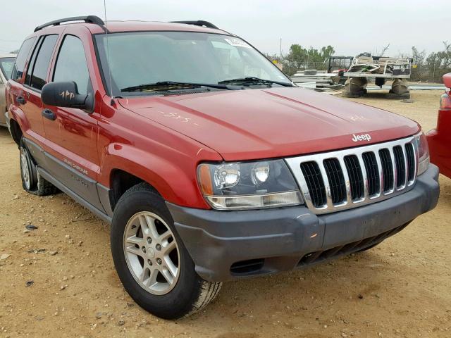 1J8GX48S23C504942 - 2003 JEEP GRAND CHER RED photo 1