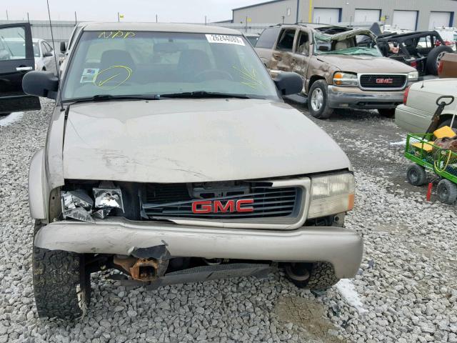 1GTCT19W718167508 - 2001 GMC SONOMA TAN photo 10