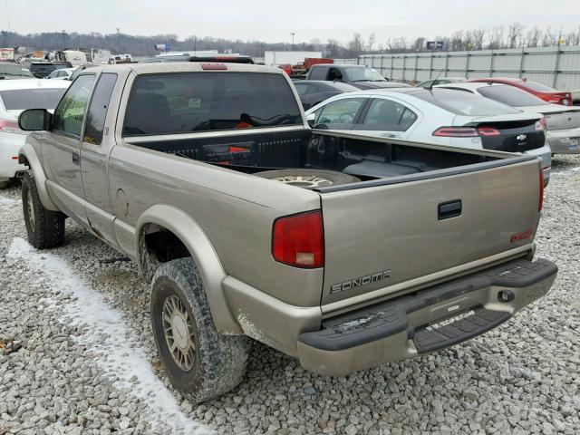 1GTCT19W718167508 - 2001 GMC SONOMA TAN photo 3