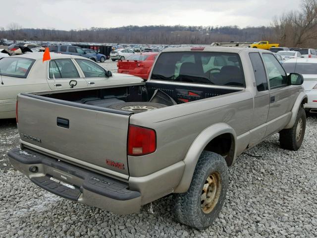 1GTCT19W718167508 - 2001 GMC SONOMA TAN photo 4