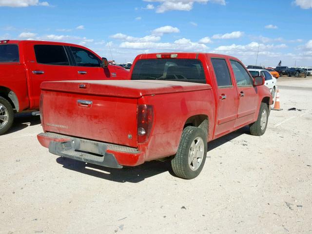 1GCCS13E298100278 - 2009 CHEVROLET COLORADO RED photo 4