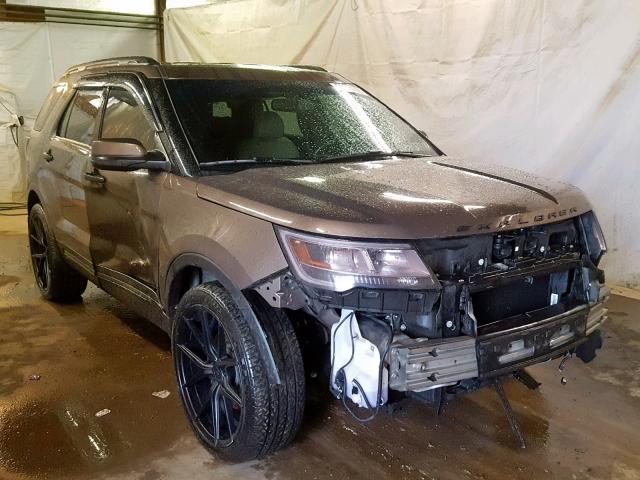 1FM5K8F89GGC94233 - 2016 FORD EXPLORER L BROWN photo 1