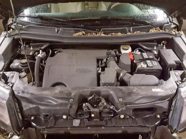 1FM5K8F89GGC94233 - 2016 FORD EXPLORER L BROWN photo 7