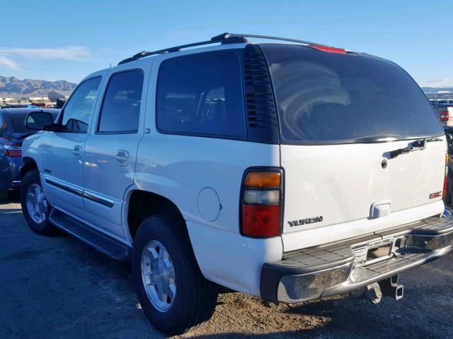 1GKEC13T74R296004 - 2004 GMC YUKON WHITE photo 3