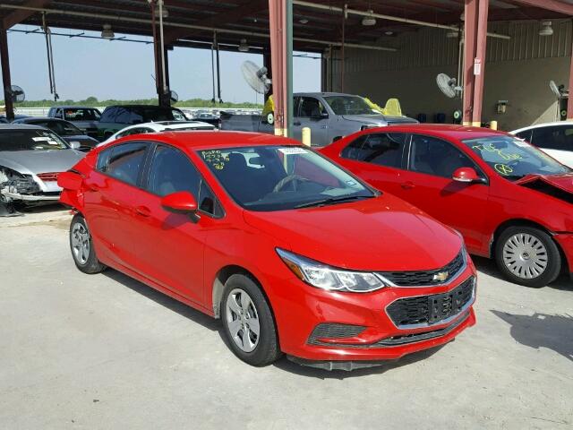 1G1BC5SM1H7209370 - 2017 CHEVROLET CRUZE LS RED photo 1