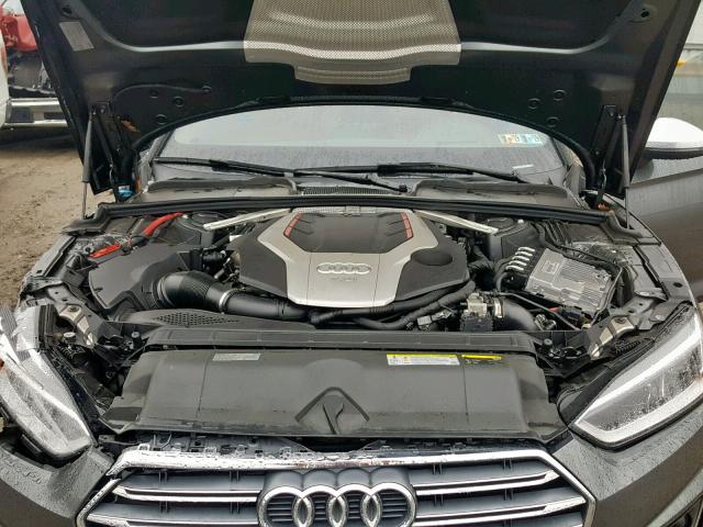 WAUC4CF51JA011328 - 2018 AUDI S5 PRESTIG GRAY photo 7