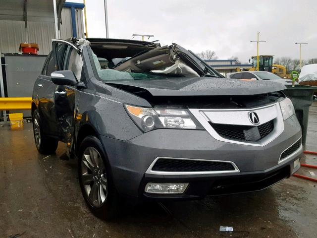 2HNYD2H78BH536546 - 2011 ACURA MDX ADVANC GRAY photo 1