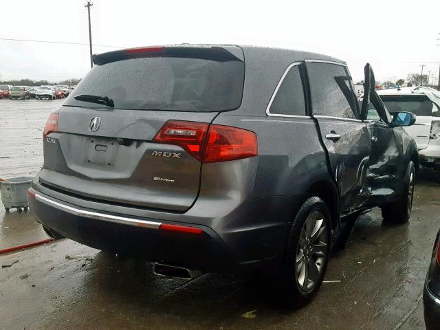 2HNYD2H78BH536546 - 2011 ACURA MDX ADVANC GRAY photo 4