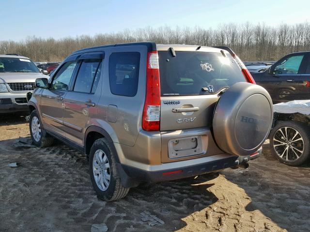 SHSRD78925U323183 - 2005 HONDA CR-V SE TAN photo 3