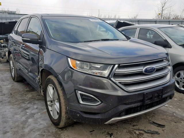 2FMTK3J90FBB40476 - 2015 FORD EDGE SEL GRAY photo 1