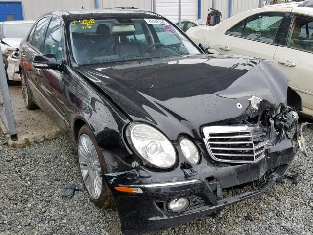 WDBUF56X57B129138 - 2007 MERCEDES-BENZ E 350 BLACK photo 1