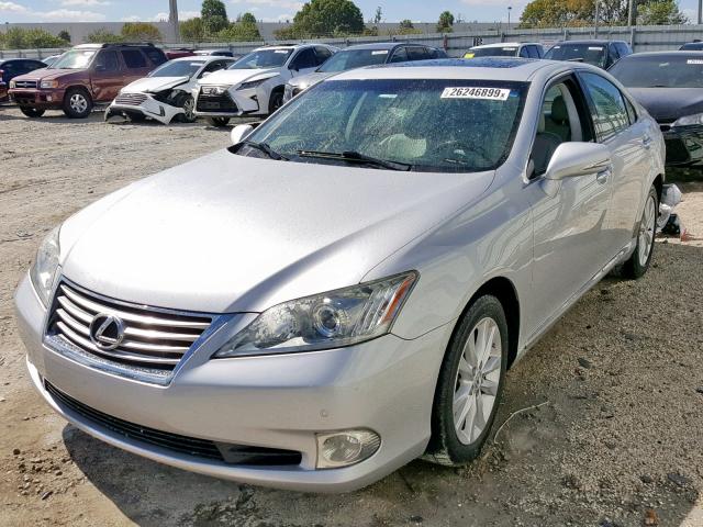 JTHBK1EG9A2393810 - 2010 LEXUS ES 350 SILVER photo 2