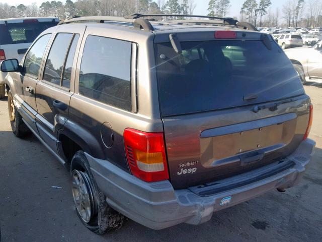 1J4G248S9YC155835 - 2000 JEEP GRAND CHER GRAY photo 3