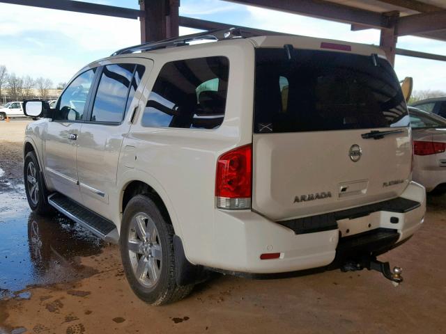 5N1AA0NE5CN616186 - 2012 NISSAN ARMADA SV WHITE photo 3