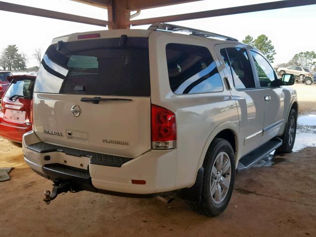 5N1AA0NE5CN616186 - 2012 NISSAN ARMADA SV WHITE photo 4