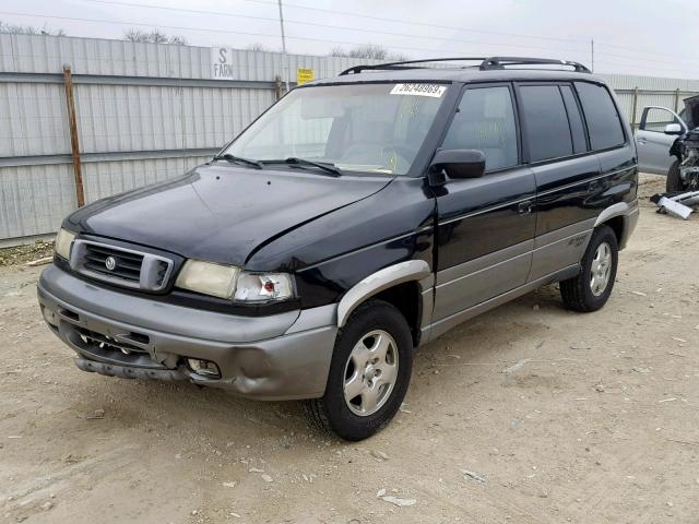 JM3LV5238V0816181 - 1997 MAZDA MPV WAGON BLACK photo 2