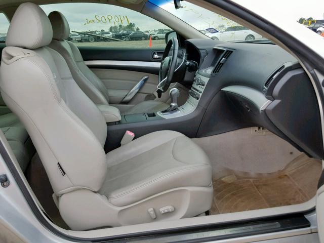 JNKCV64E58M117289 - 2008 INFINITI G37 BASE SILVER photo 5