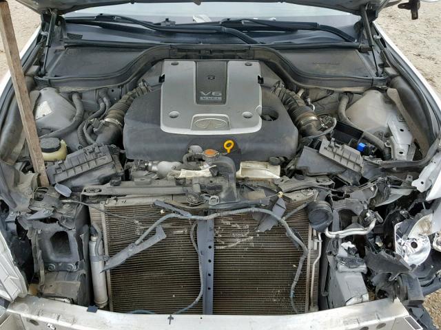 JNKCV64E58M117289 - 2008 INFINITI G37 BASE SILVER photo 7