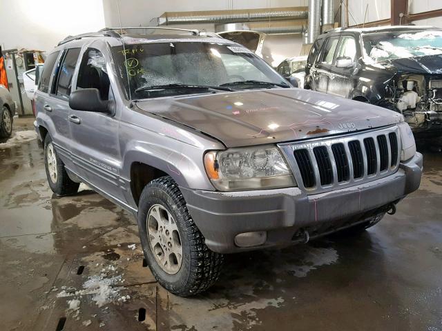 1J4GW48S21C702146 - 2001 JEEP GRAND CHER GRAY photo 1