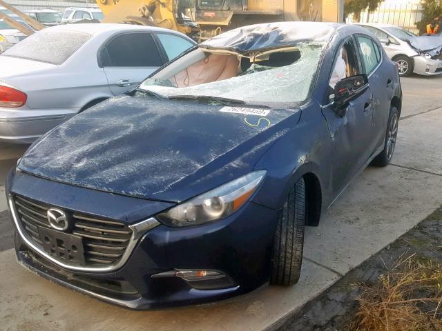 3MZBN1L3XJM176796 - 2018 MAZDA 3 TOURING BLUE photo 2