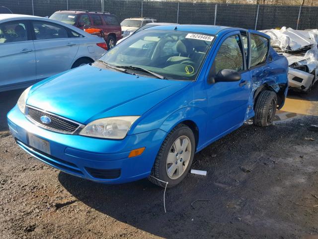 1FAFP34N47W205282 - 2007 FORD FOCUS ZX4 BLUE photo 2