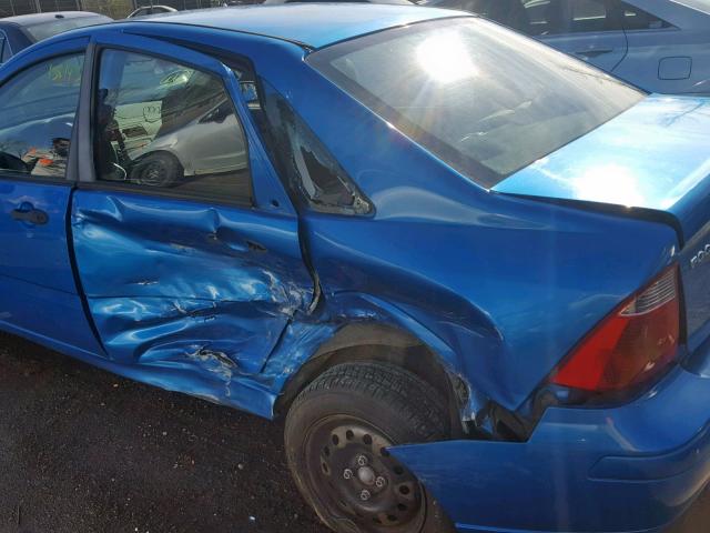 1FAFP34N47W205282 - 2007 FORD FOCUS ZX4 BLUE photo 9